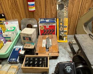 This is a shot of even more vintage car parts, unused