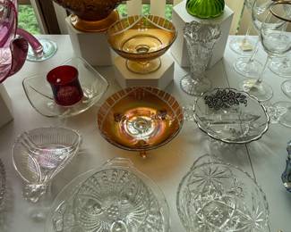 Some nice depression, glass and clear glass