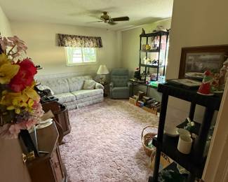 After the walk-through, it took us a day to set up each room. Here is one of the back bedrooms.