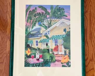 Bill has concentrated on the Florida landscape in oil and watercolor. Having spent much of his childhood immersed in the coastal landscape, fishing and drawing, he still loves marine life and it creeps into his artwork quite often. Paintings of fish lurking in unexpected scenarios such as front yards, doorways and gardens have delighted collectors of his work.