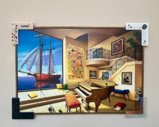 Orlando Quevedo highly collectible signed limited edition color giclee on canvas