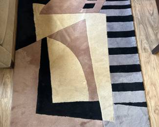 Momeni Rugs New Wave Collection, 100% Wool Hand Carved & Tufted Contemporary 3’7” x 5’7”