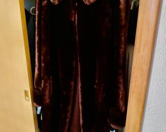 Faux Fur, Full Length Coat