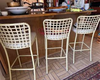 MCM BROWN JORDAN BAR STOOLS
