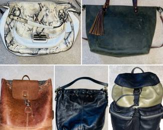 Verity of fashionable purses.