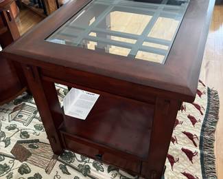 Broyhill square side table.
