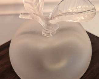 Lalique Crystal Apple