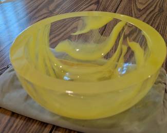 Kosta Boda Art Glass Bowl
