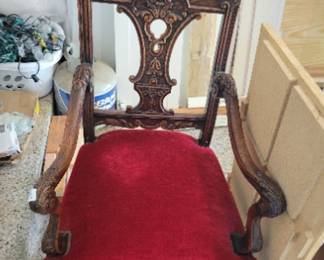 Set of antique beautifully carved antique chairs