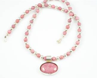 Vidal Chavez Sterling & Jasper Necklace