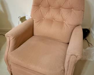 Vintage pink recliner