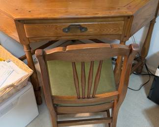MCM corner desk and chair