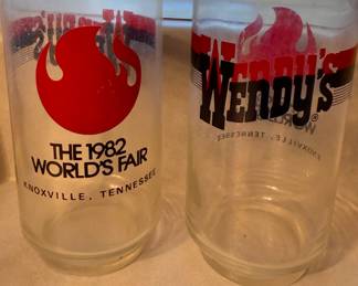 Wendy's 1982 World's Fair drink glasses