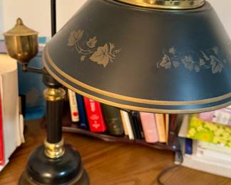 Brass swivel desk lamp