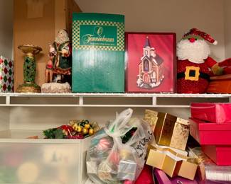 Assorted holiday decor