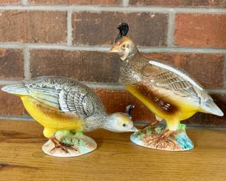 Vintage Bobwhite Virginia Quail figurines