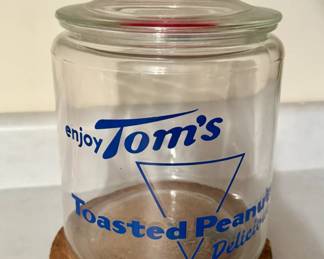 Vintage Tom's Toasted Peanut jar