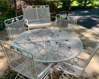 Wrought iron patio set