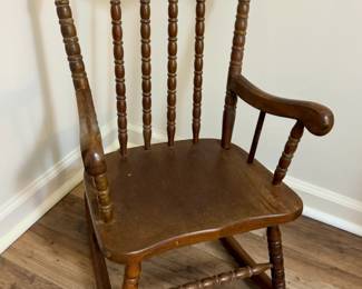 MCM spindle rocking chair