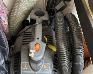 #112 Rigid portable vac 4 gallon $30.00