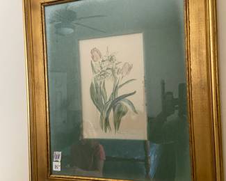 #188 Water of Iris' Framed & matted signed - 22x25 $75.00