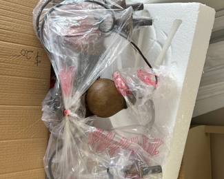 #213 6 light chandeliers in box $25.00