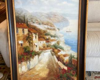 #172 Home in Tuscany by Framed 29x42 by Jovel $75.00