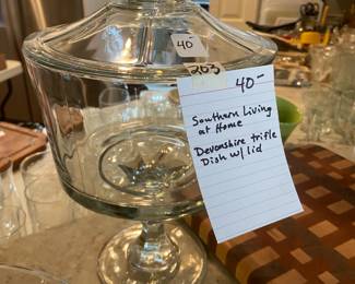 #203 Southern living compose lidded dish $40.00