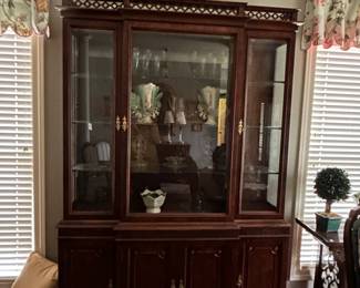 #43 Century China cabinet with 1 drawer 4 wood doors 3 glass doors 57x17x84 $275.00