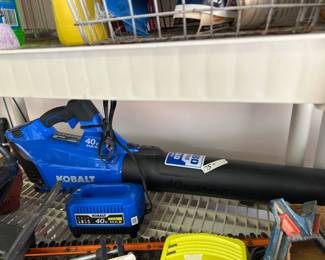 #225 Kobalt blower with 1 battery and charger $75.00