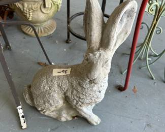 #229 concrete rabbit 12 inch tall $30.00