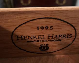 #74 Henkel Harris 10 drawer dresser 87x20x36 $900.00