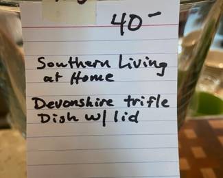 #203 Southern living compose lidded dish $40.00