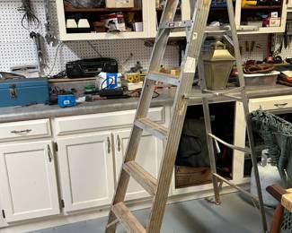 #98 6 foot metal ladder $40.00