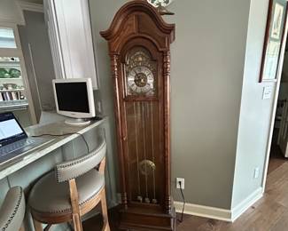 #61 tread grandfather clock 18x11x76 $275.00