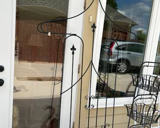 #232 metal wall hanging 48x7 ft black $40.00