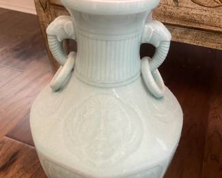 #141 Chinese Celadon Ring Handled Vase $30.00
#142 Chinese Celadon Ring Handled Vase $30.00