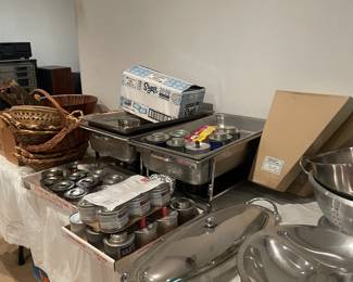 lots of sterno and supplies