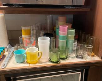 some vintage glassware