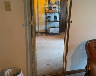 brass mirror