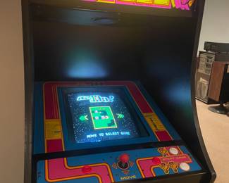 Working 1982 Ms. Pac Man arcade game. Has 13 games on it including Frogger