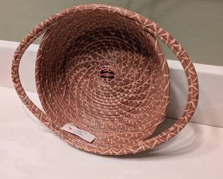 Handmade pine straw basket