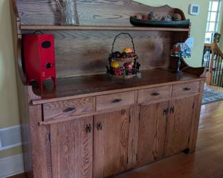 Solid wood Amish made...so much storage