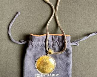 John Hardy mixed metal (sterling silver and gold) pendant and chain