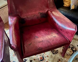 Mario Bellini for Cassina leather chairs (set of 2)