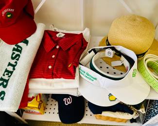 Master's golf tournament memorabilia