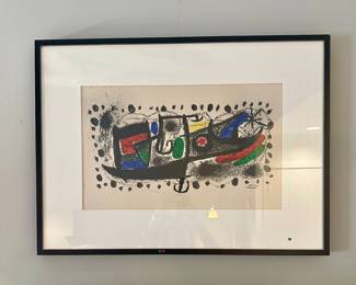 Miro lithograph "Star Scene"