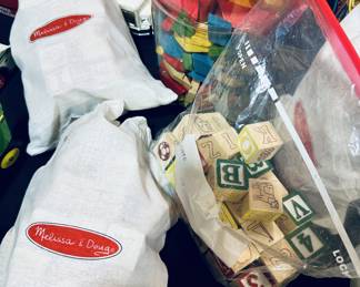 Children's Blocks from Melissa & Doug and others