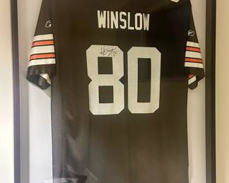 Signed Cleveland Browns Kellen Winslow #80 Jersey