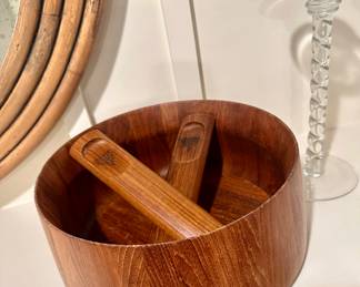 Dansk salad bowl and tongs